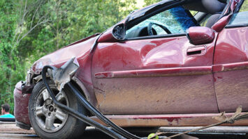 damaged car accident