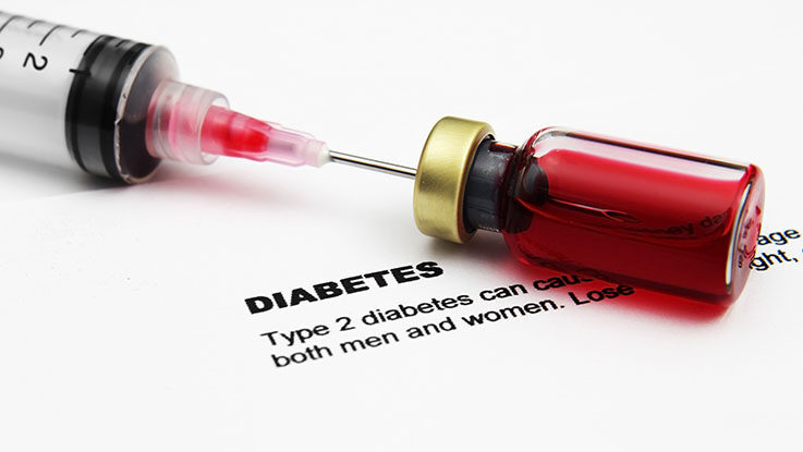 diabetes syringe blood